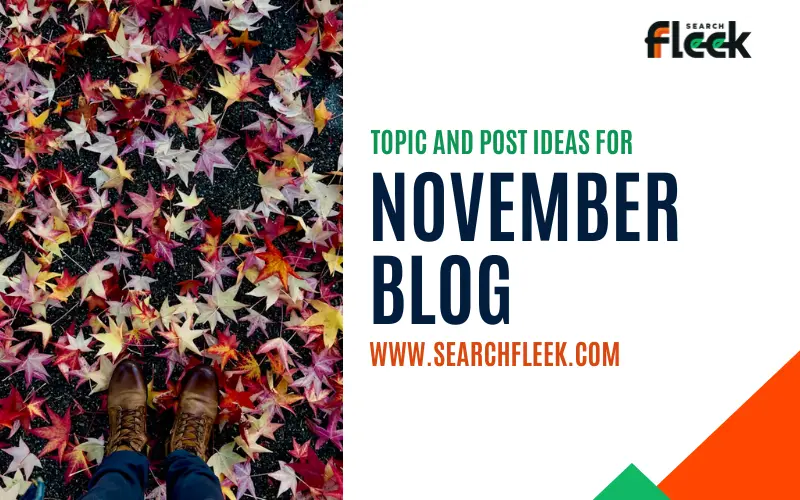 November Blog Post Ideas