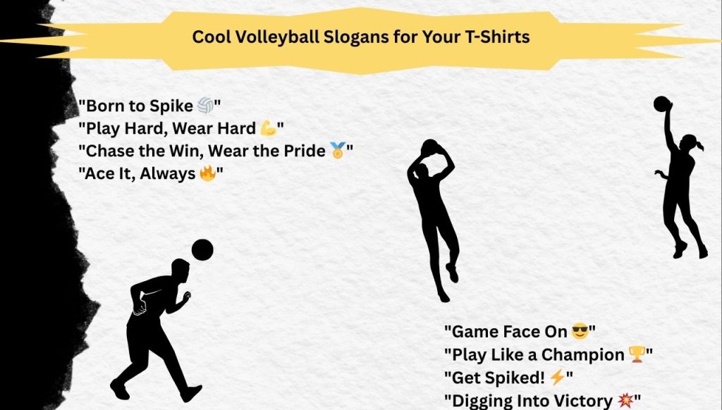 Cool Volleyball Slogans for Your T-Shirts