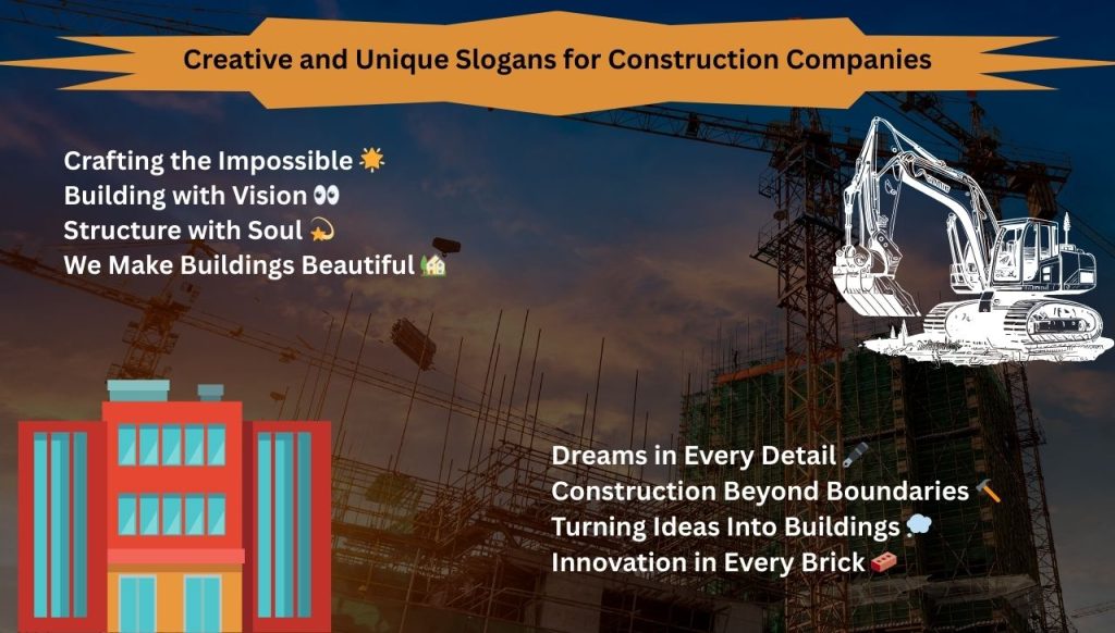 Creative and Unique Slogans for Construction Companies