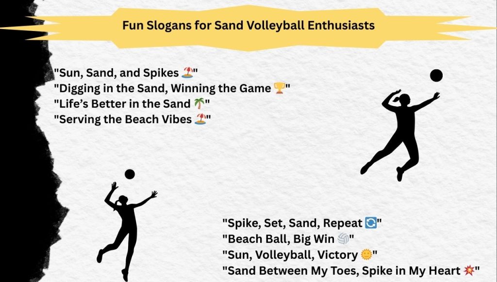 Fun Slogans for Sand Volleyball Enthusiasts