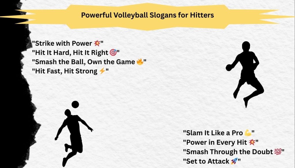 Powerful Volleyball Slogans for Hitters