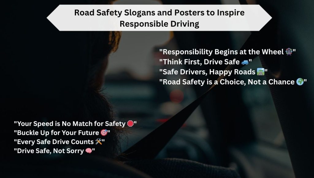 Road Safety Slogans and Posters to Inspire Responsible Driving