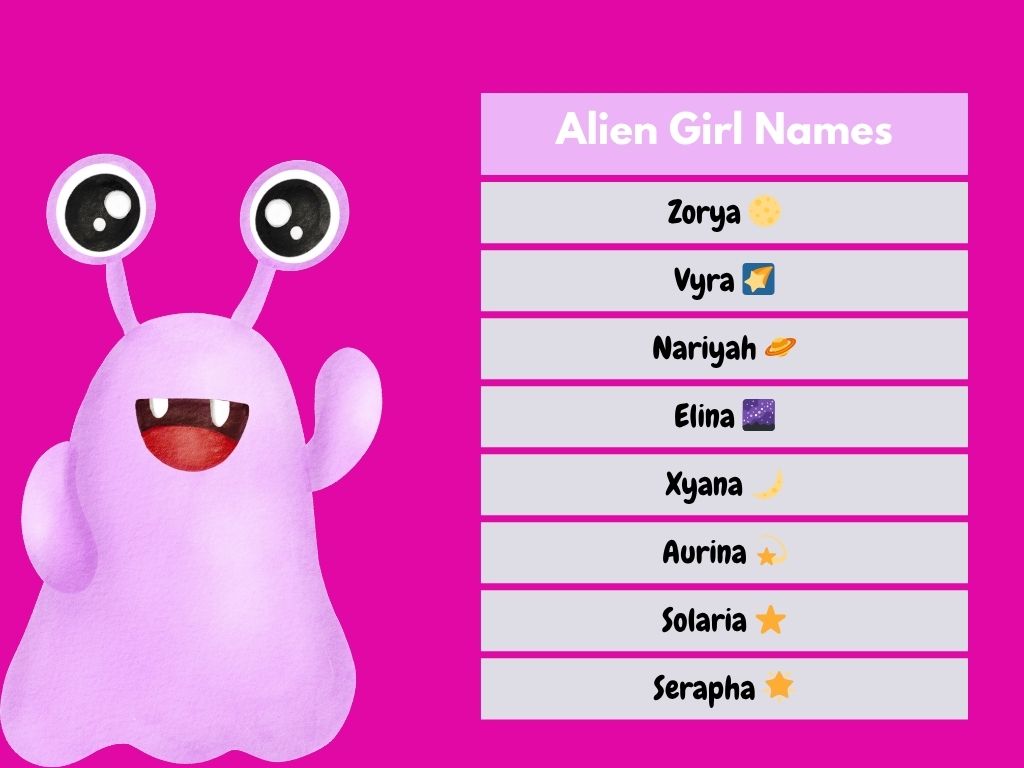 Alien Girl Names