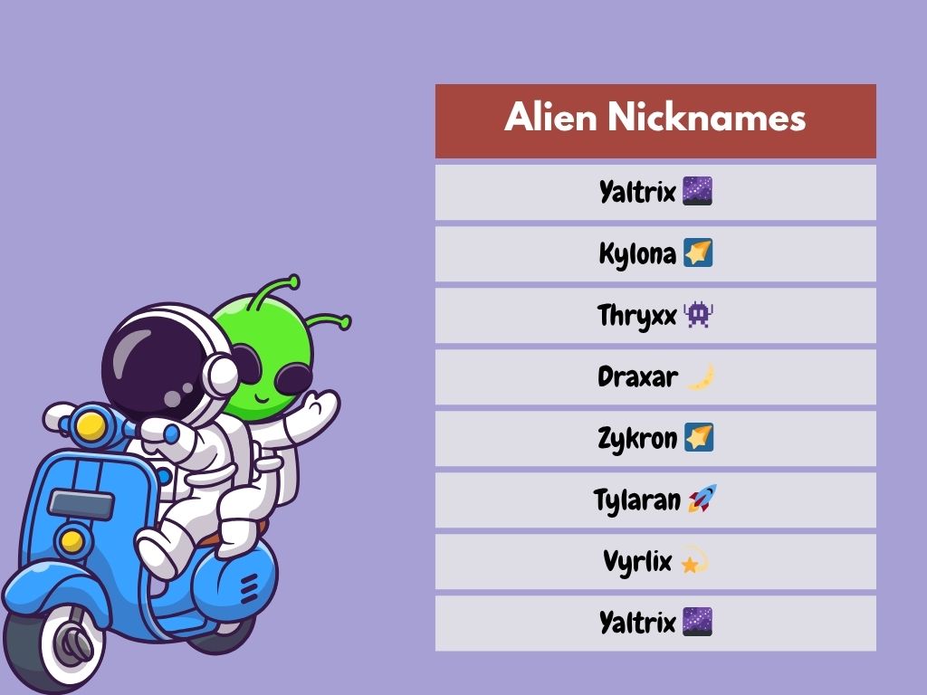 Alien Nicknames