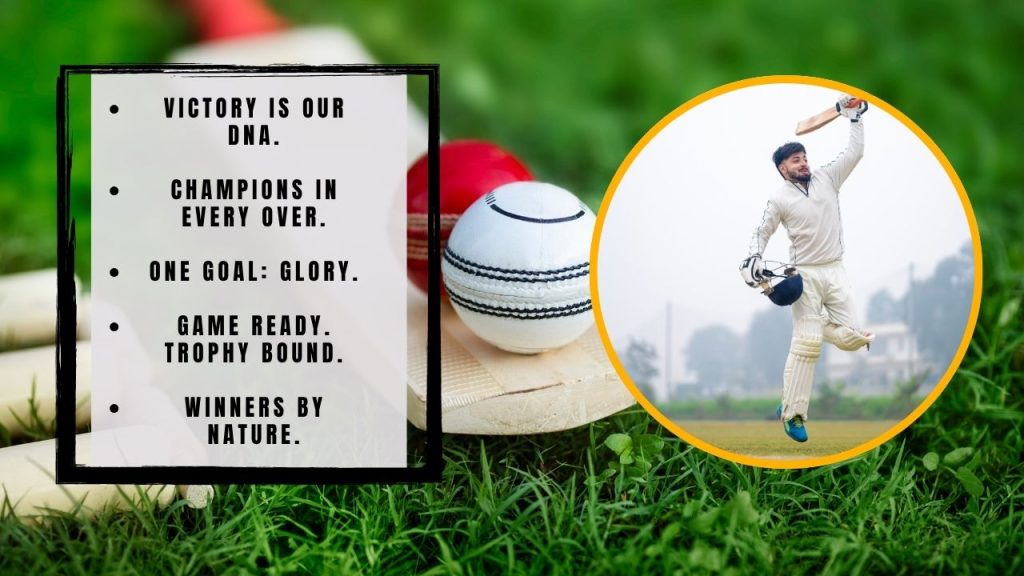 Best Slogans for Cricket Teams That Play to Win