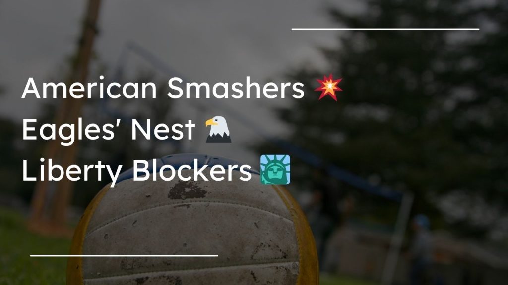 Best Volleyball Team Names in the USA
