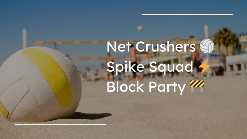 Creative Volleyball Team Name Ideas