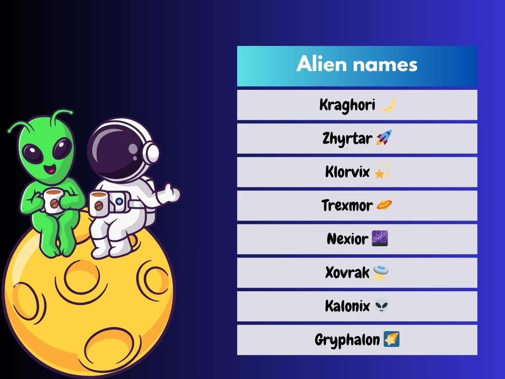 Names for Aliens That Sound Totally Alien