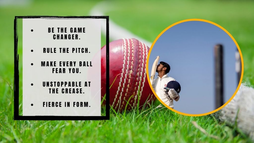 Powerful Slogans for Cricket Players to Stand Out