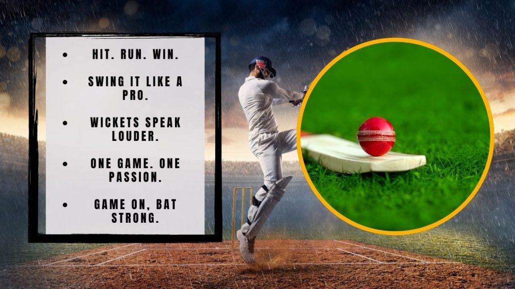 Short Slogans for Cricket That Hit the Mark