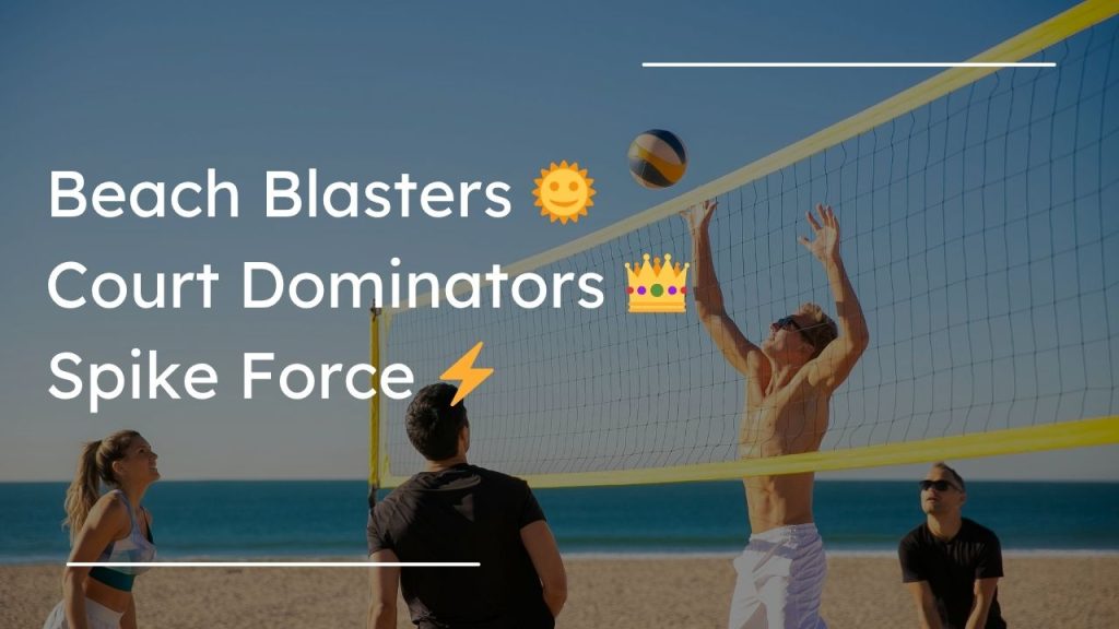 Unique and Catchy Volleyball Team Name Ideas