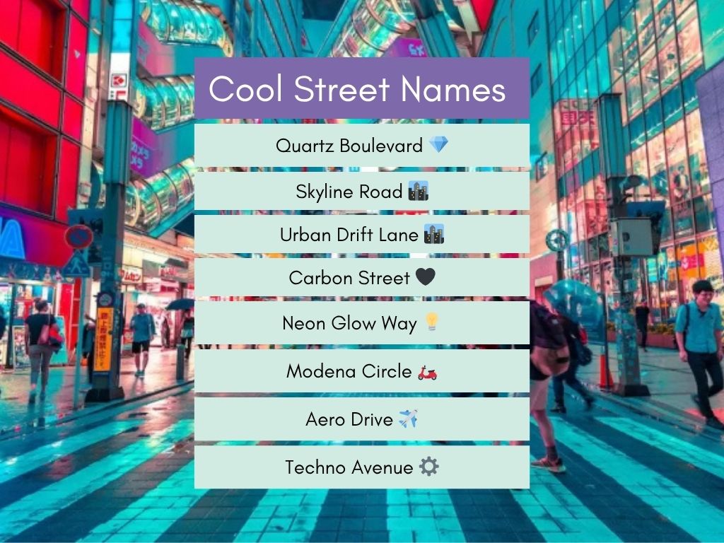 cool street names