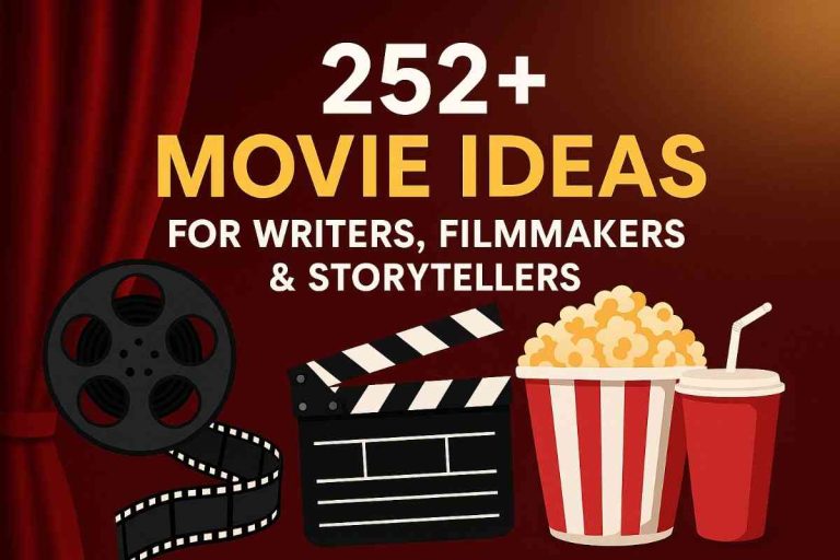 252+ Movie Ideas for Writers, Filmmakers & Storytellers
