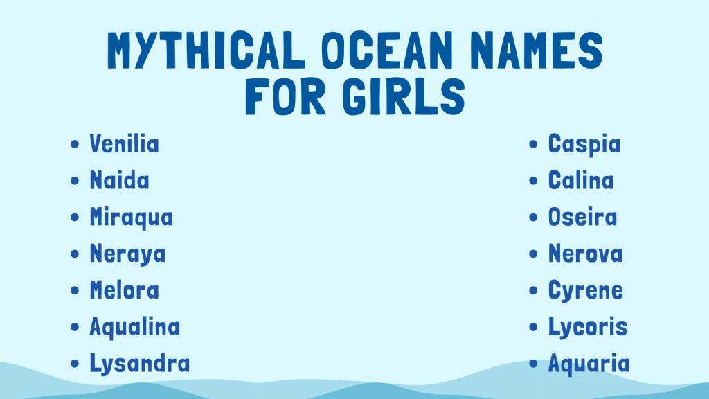 Mythical Ocean Names For Girls 