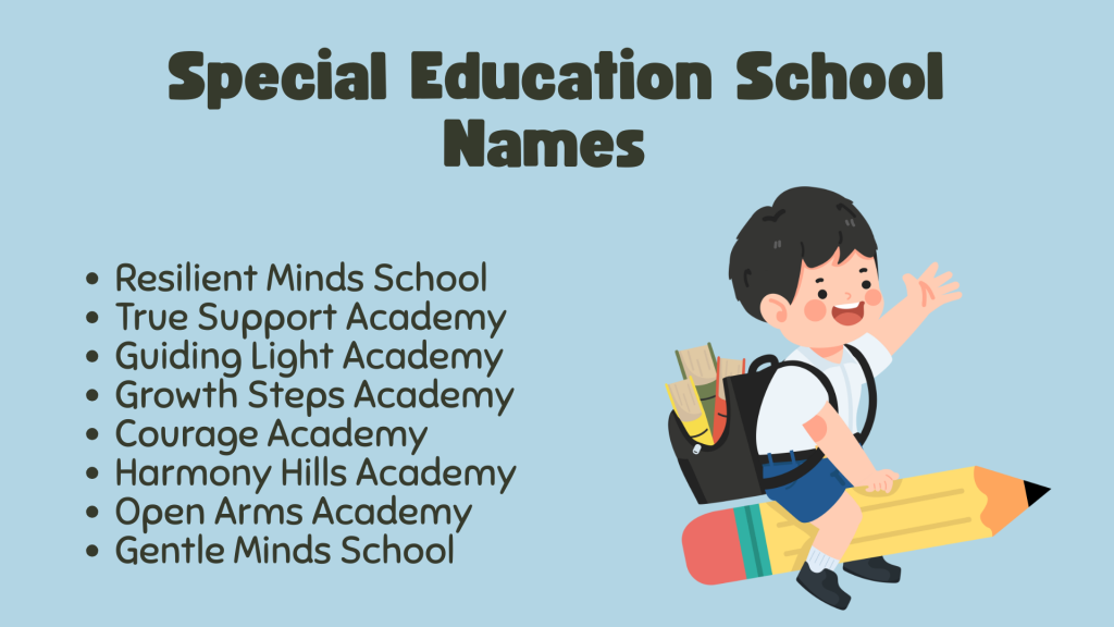 Special Education School Names Names