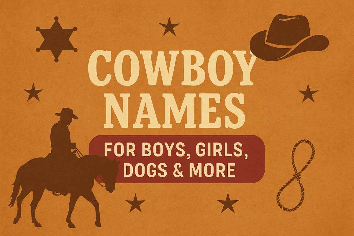 Cowboy Names for Boys, Girls, Dogs & More