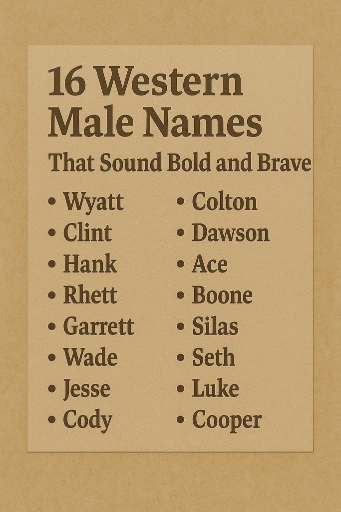 Cowboy Dog Names