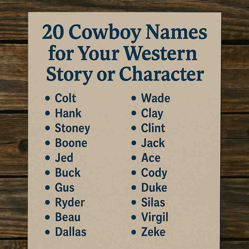 Western Male Names