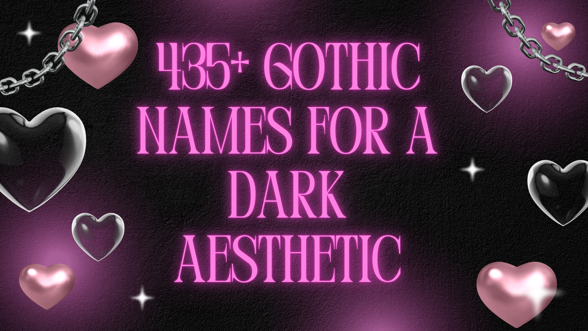 435+Gothic Names for a Dark Aesthetic