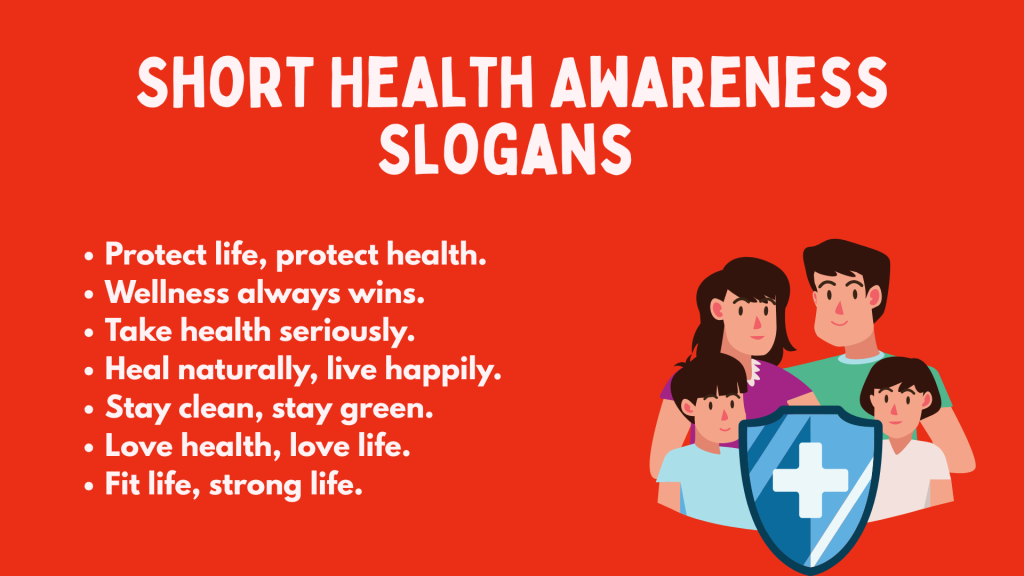 Short Health Awareness Slogans 