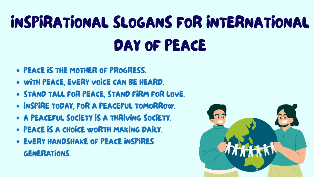 Inspirational Slogans for International Day of Peace 