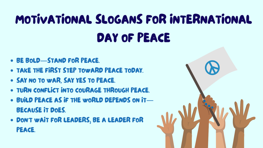 Motivational Slogans for International Day of Peace
