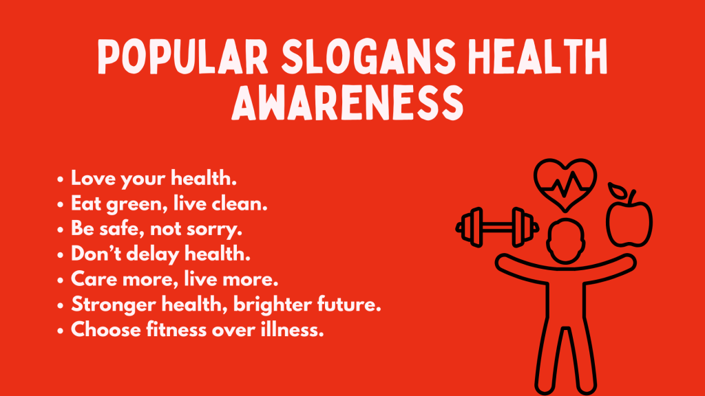 Popular Slogans Health Awareness 
