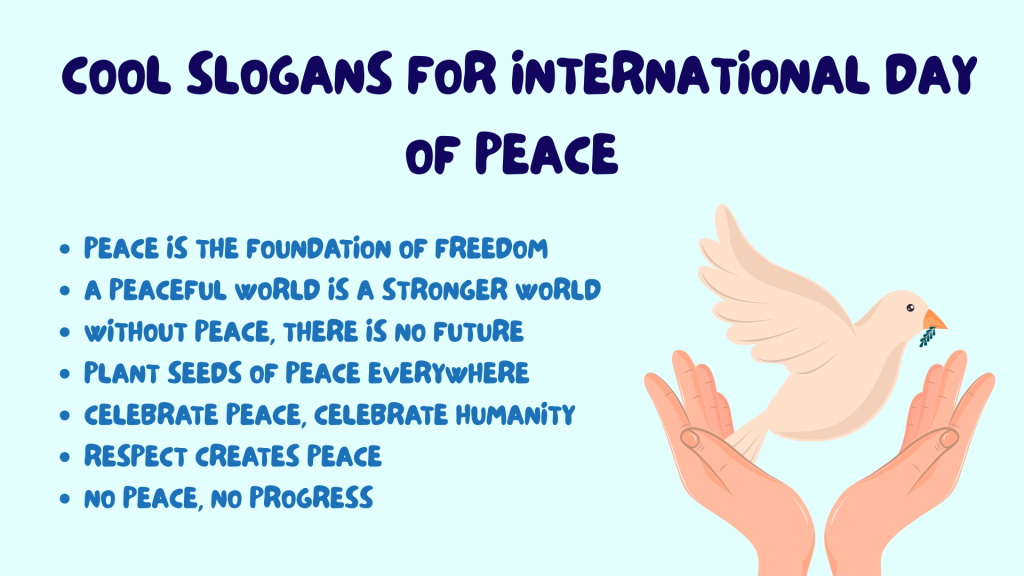 Cool Slogans for International Day of Peace