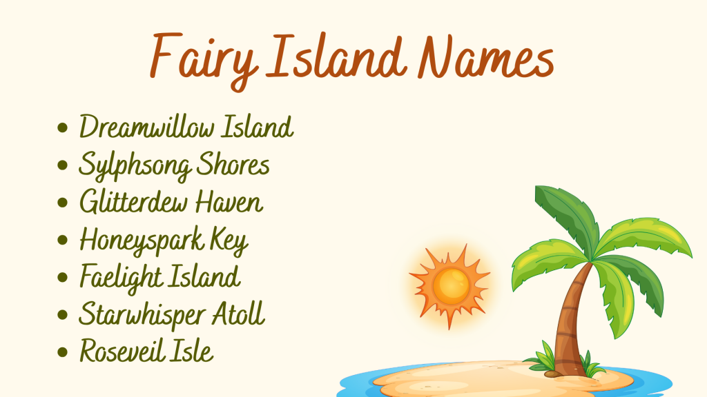 Fairy Island Names