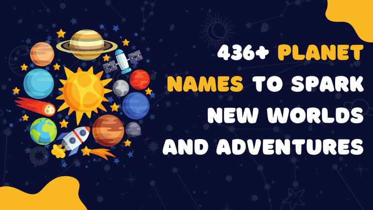 436+ Planet Names to Spark New Worlds and Adventures