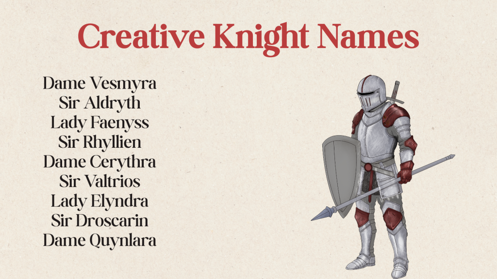 Creative Knight Names