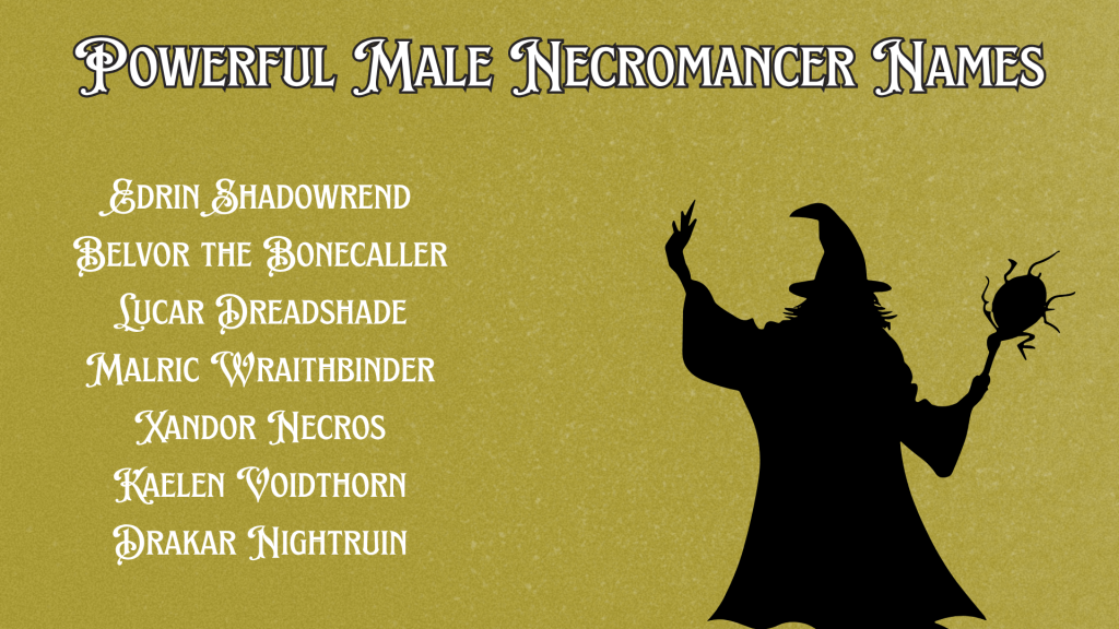 Powerful Male Necromancer Names