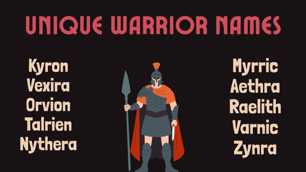 Unique Warrior Names
