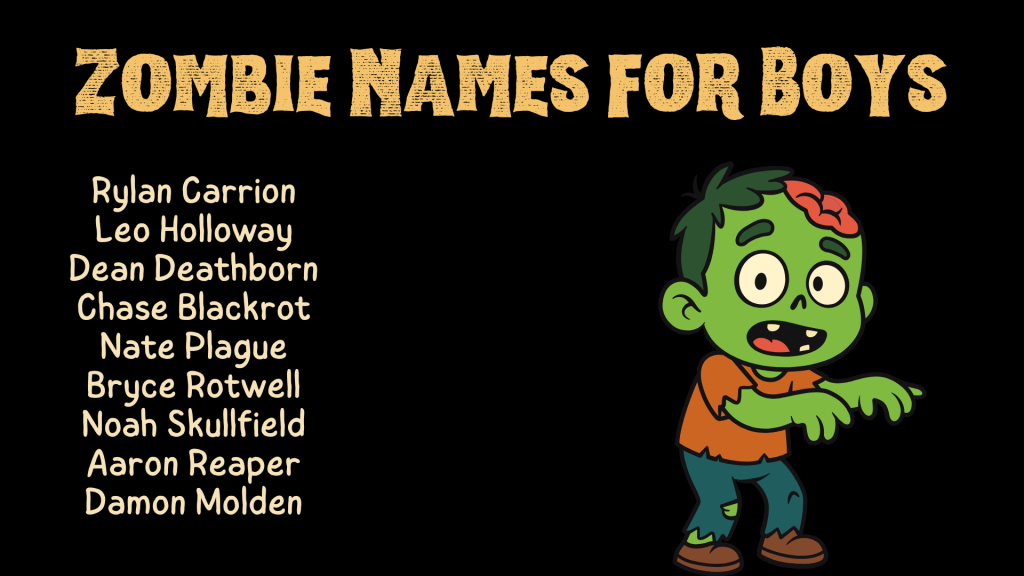 Zombie Names for Boys