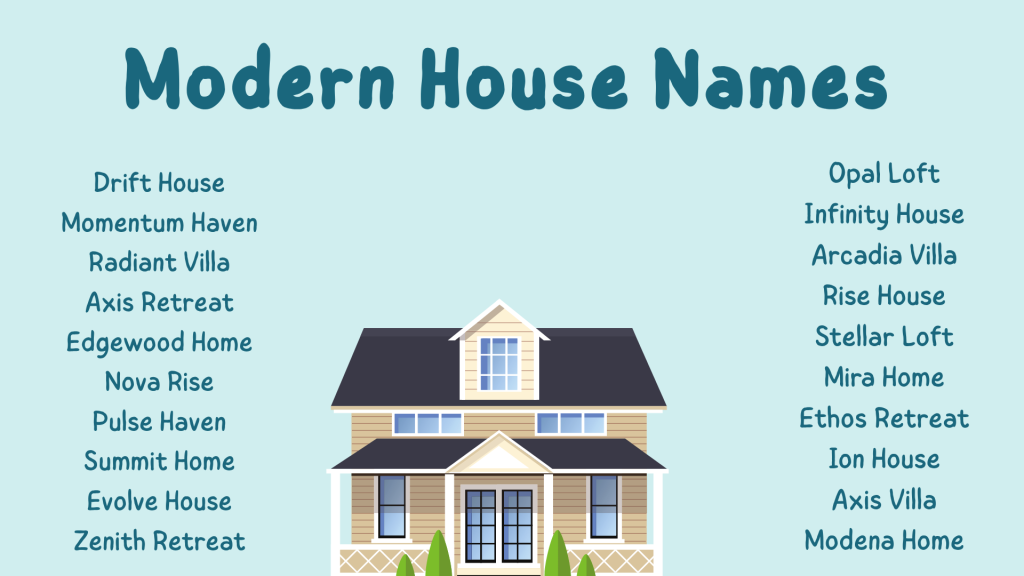 Modern House Names