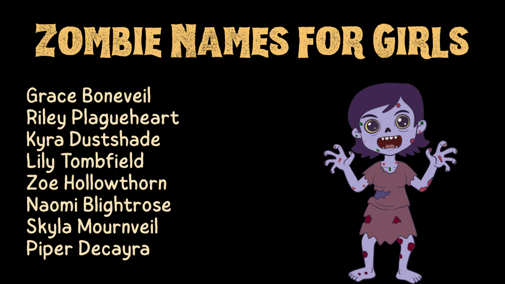 Zombie Names for Girls