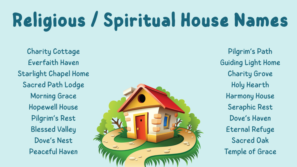 Religious / Spiritual House Names