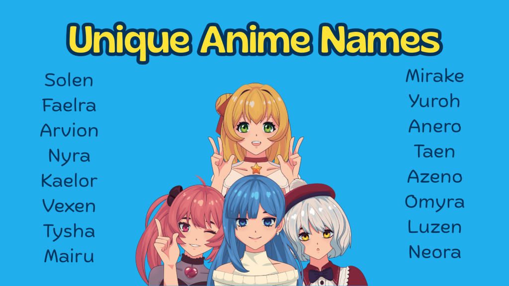 Unique Anime Names