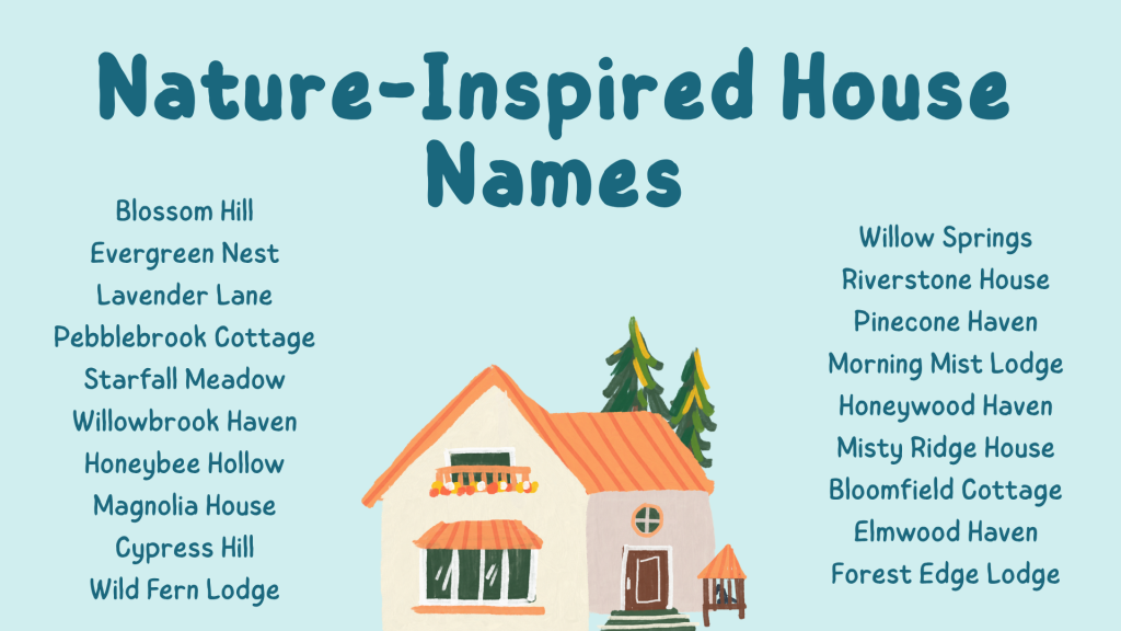 Nature-Inspired House Names