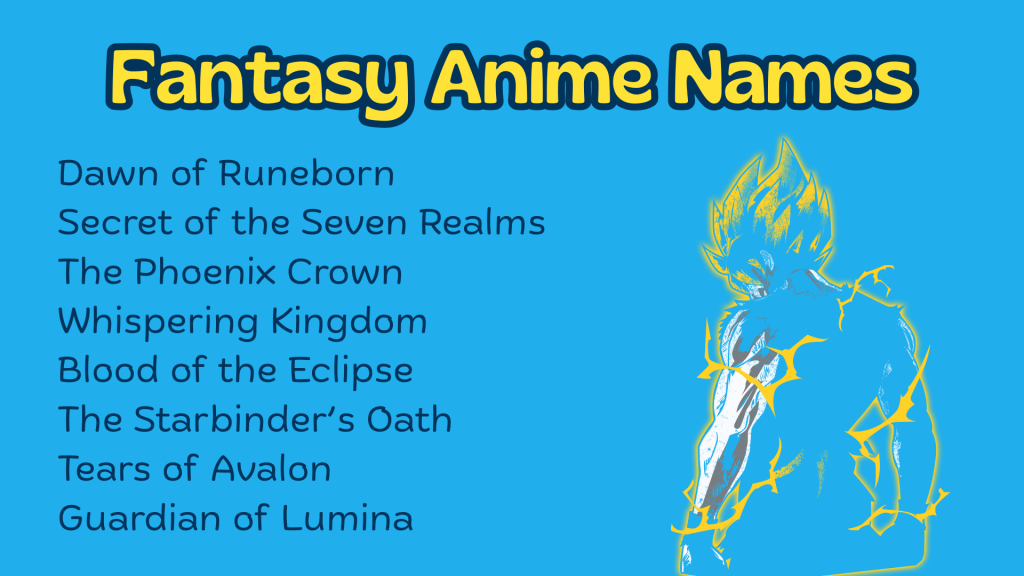 Fantasy Anime Names