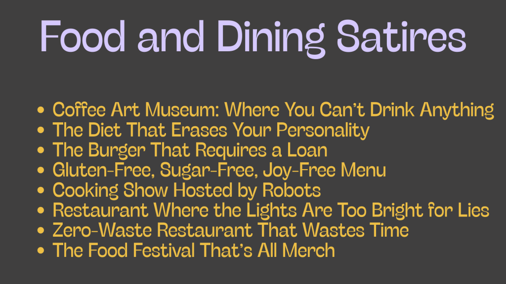 Food and Dining Satires