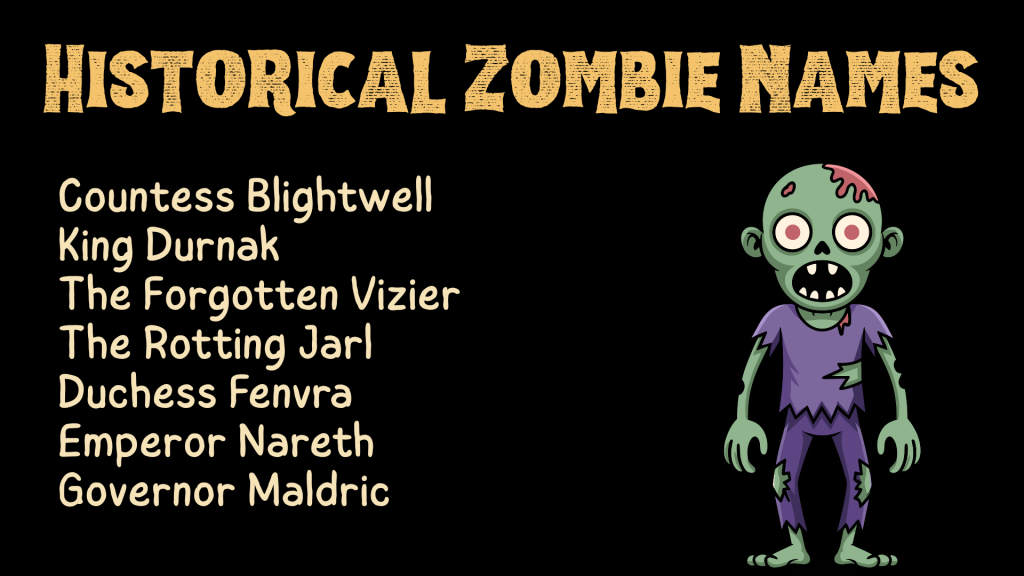 Historical Zombie Names