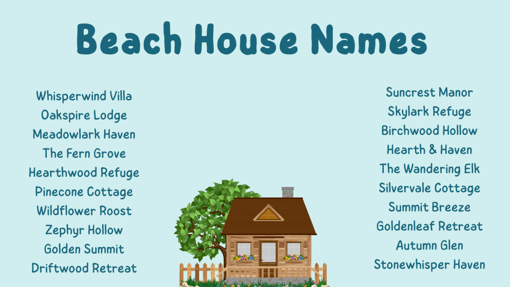 Beach House Names