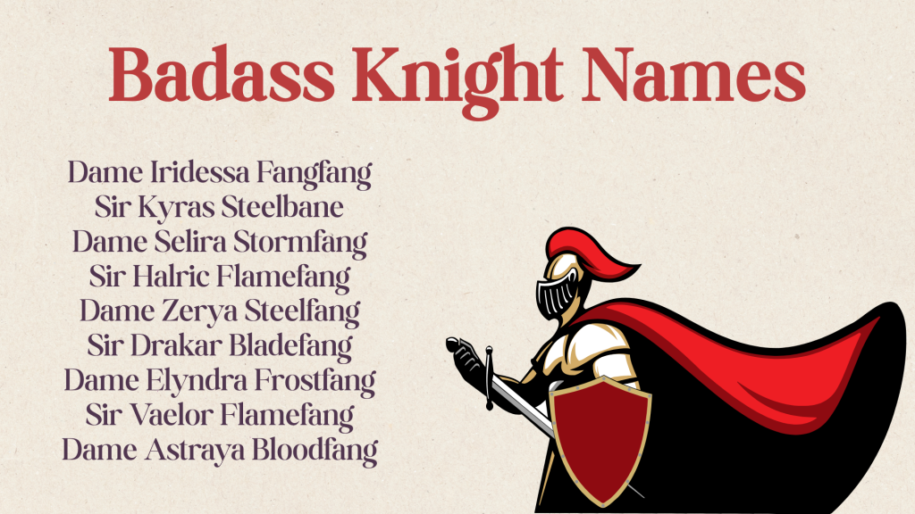 Badass Knight Names