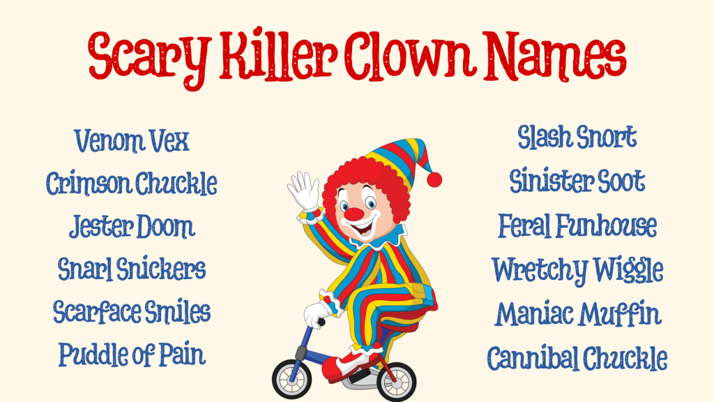 Scary Killer Clown Names