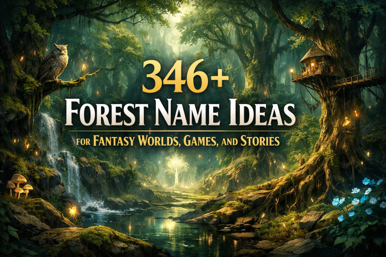 346+ Forest Name Ideas for Fantasy Worlds, Games, and Stories