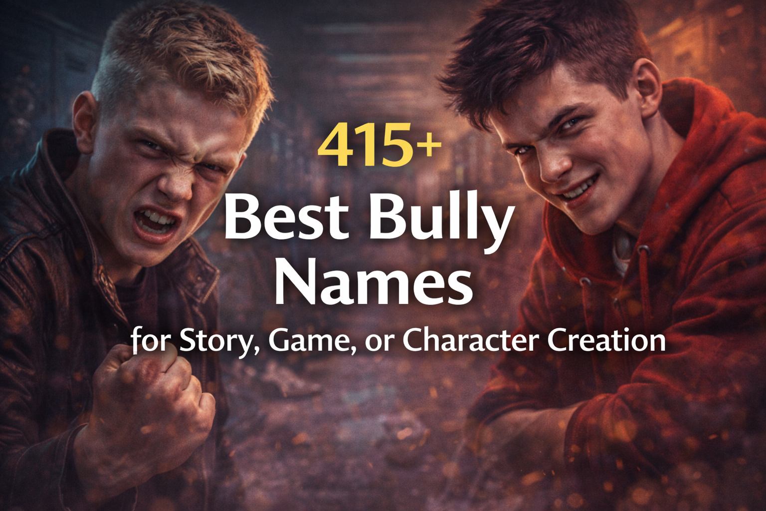 415+ Best Bully Names for Story, Game, or Character Creation