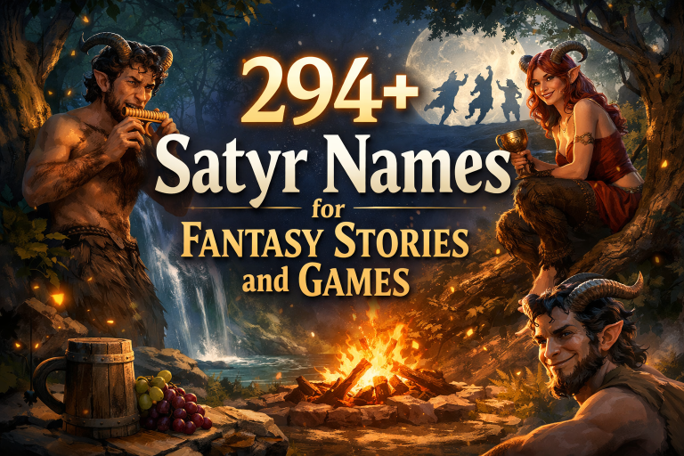 294+ Satyr Names for Fantasy Stories and Games